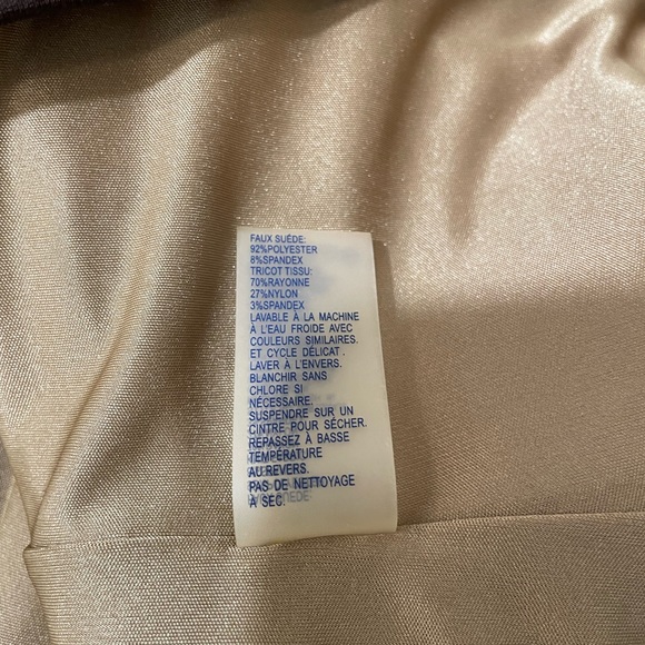 Nygard Faux Snakeskin Suede Moto Jacket XL Womens - Picture 9 of 10